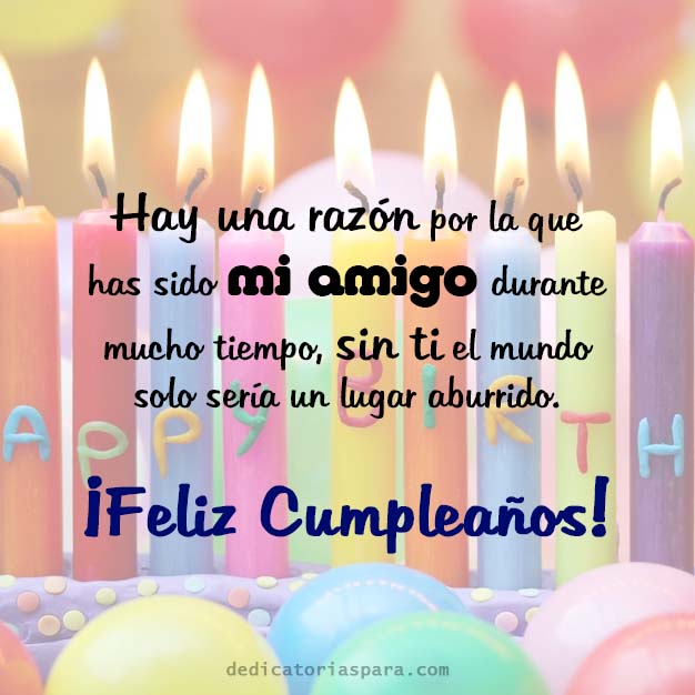 Amigo Feliz Cumpleaños