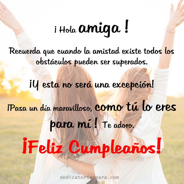 Feliz Cumple Amiga