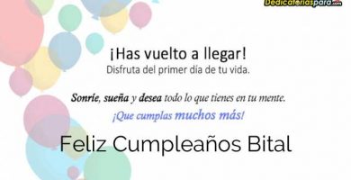 Feliz Cumpleaños Bital