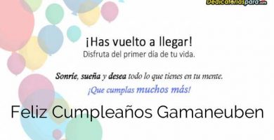 Feliz Cumpleaños Gamaneuben
