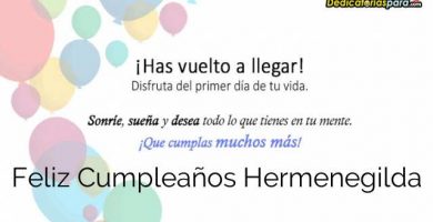Feliz Cumpleaños Hermenegilda