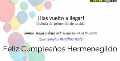 Feliz Cumpleaños Hermenegildo