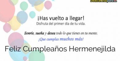 Feliz Cumpleaños Hermenejilda