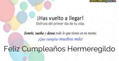 Feliz Cumpleaños Hermeregildo