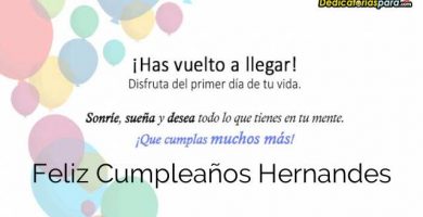 Feliz Cumpleaños Hernandes
