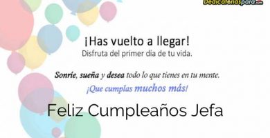 Feliz Cumpleaños Jefa
