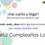 Feliz Cumpleaños Loli