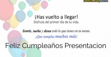 Feliz Cumpleaños Presentacion