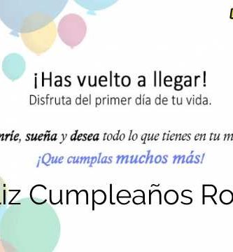 Feliz Cumpleaños Rocio