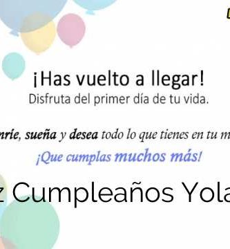 Feliz Cumpleaños Yolanda
