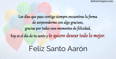 Feliz Santo Aarón