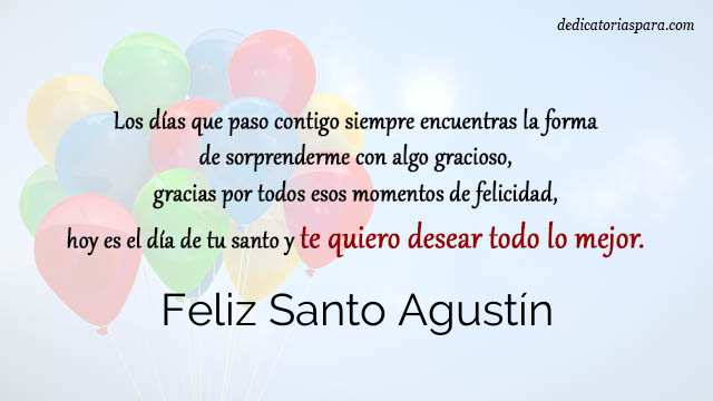 Feliz Santo Agustín