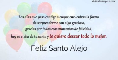 Feliz Santo Alejo