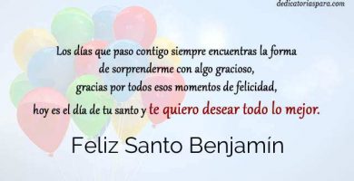 Feliz Santo Benjamín