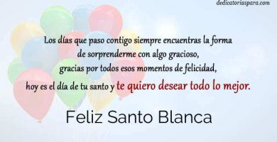 Feliz Santo Blanca