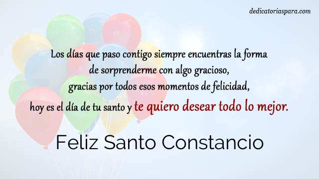 Feliz Santo Constancio