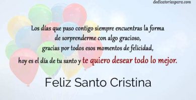 Feliz Santo Cristina