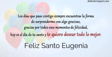 Feliz Santo Eugenia