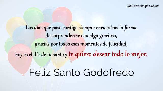 Feliz Santo Godofredo