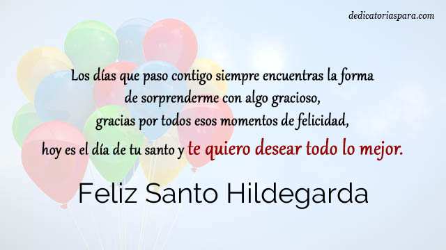 Feliz Santo Hildegarda