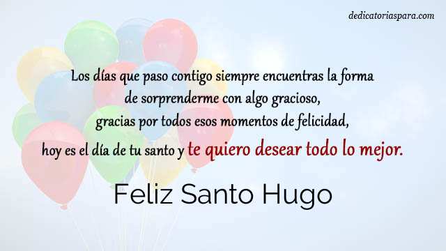 Feliz Santo Hugo