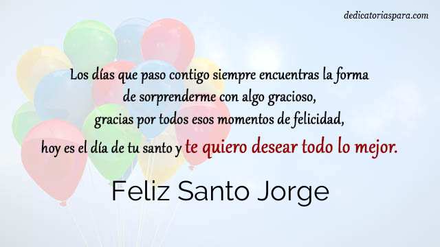 Feliz Santo Jorge