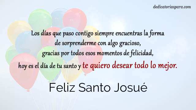 Feliz Santo Josué