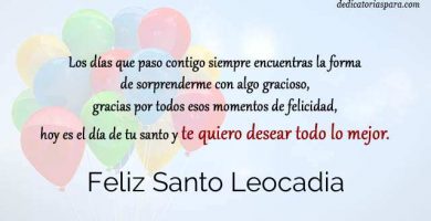 Feliz Santo Leocadia