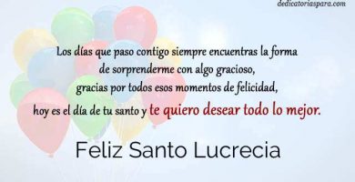 Feliz Santo Lucrecia