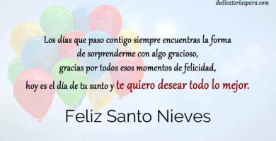 Feliz Santo Nieves